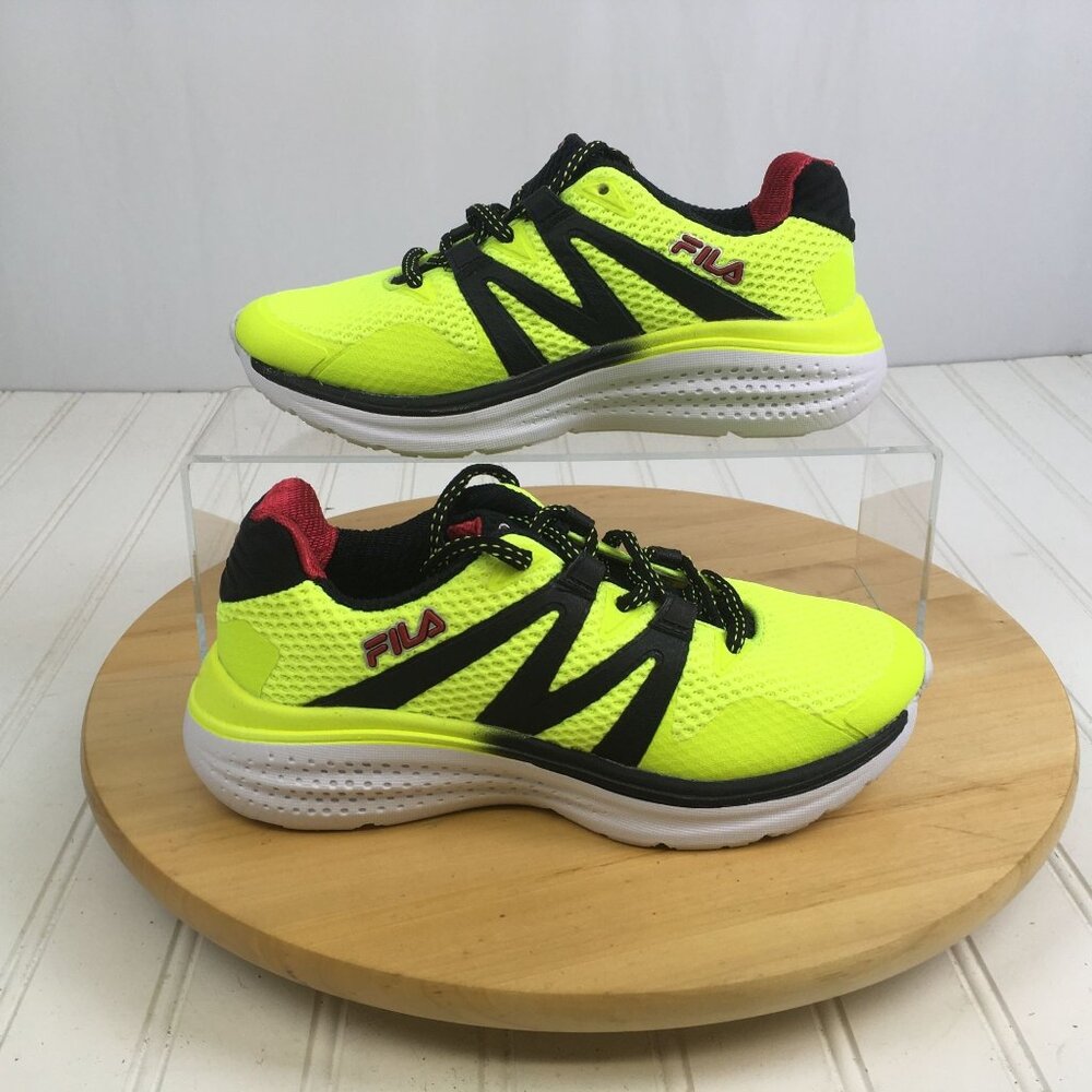 Fila Highlighter Yellow Sneakers Youth Big Kids Size  4   Womens 5.5-6